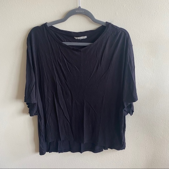 OAK + FORT Black Batwing Shirt Size Small - Picture 2 of 6